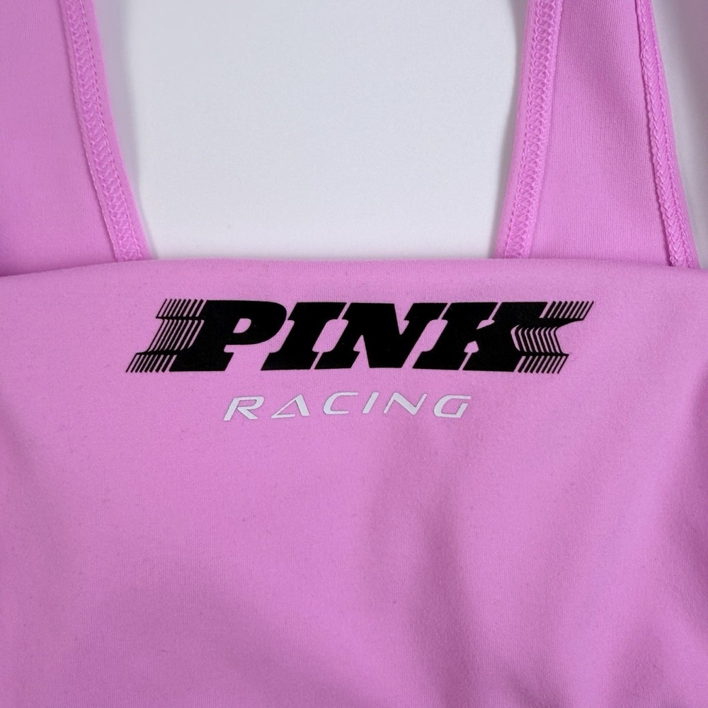 Victoria's Secret Pink Ultimate Sports Squareneck Bra Color Pink Racing S NWT - Picture 3 of 5